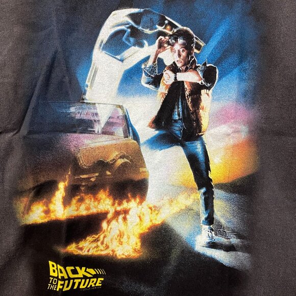 Back To The Future Out Of Time Poster Promo Vintage Style T-Shirt Medium - Picture 2 of 4